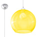 Hanglamp Globe – Geel Glas & Staal