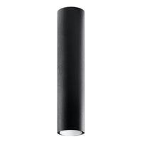 Deckenleuchte Tube Size 40 – Schwarz & Stahl
