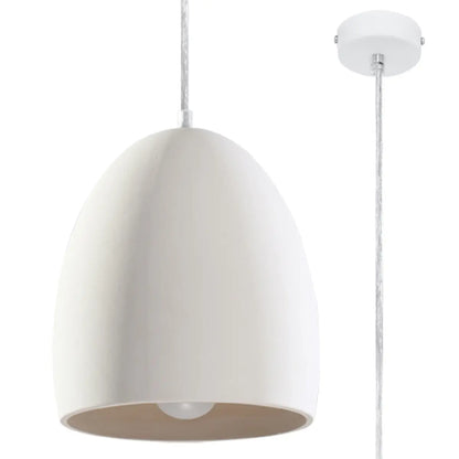 Hanglamp Bowl – Wit & Keramiek