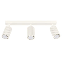 Deckenleuchte Japandi 3 – Beige & Aluminium