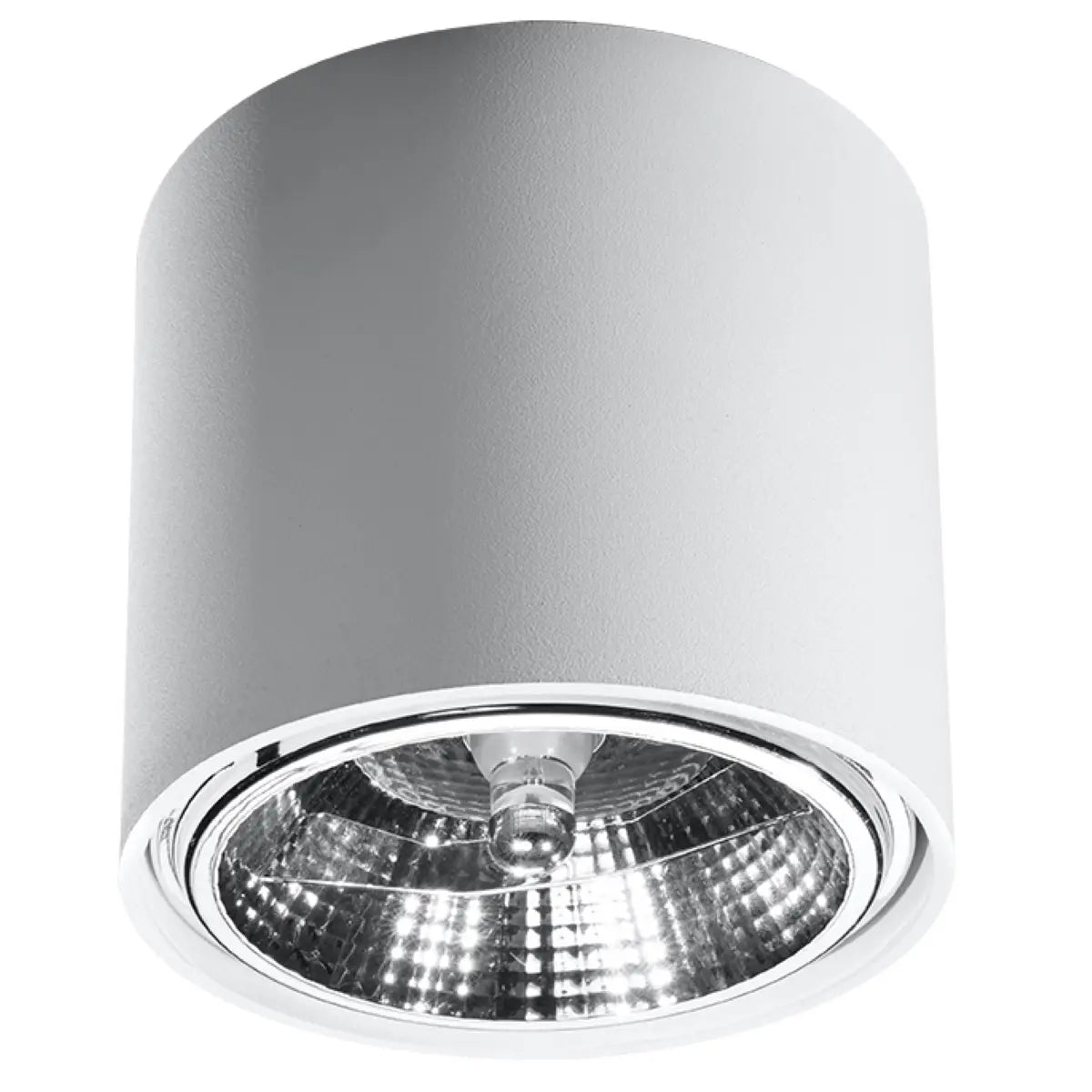 Plafondlamp Rondo Flash – Wit & Aluminium