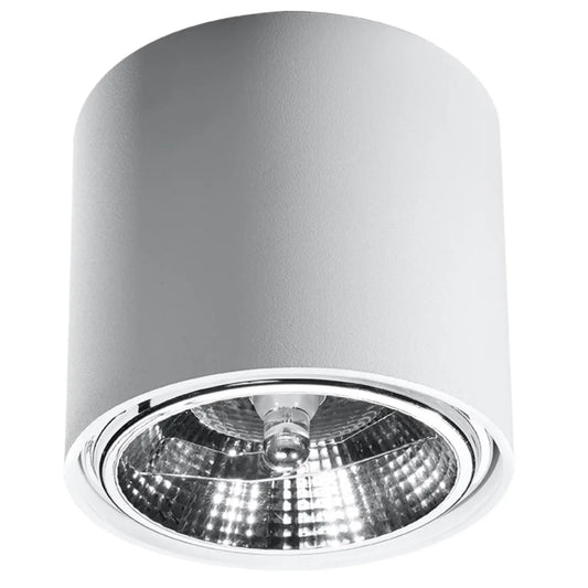 Plafondlamp Rondo Flash – Wit & Aluminium