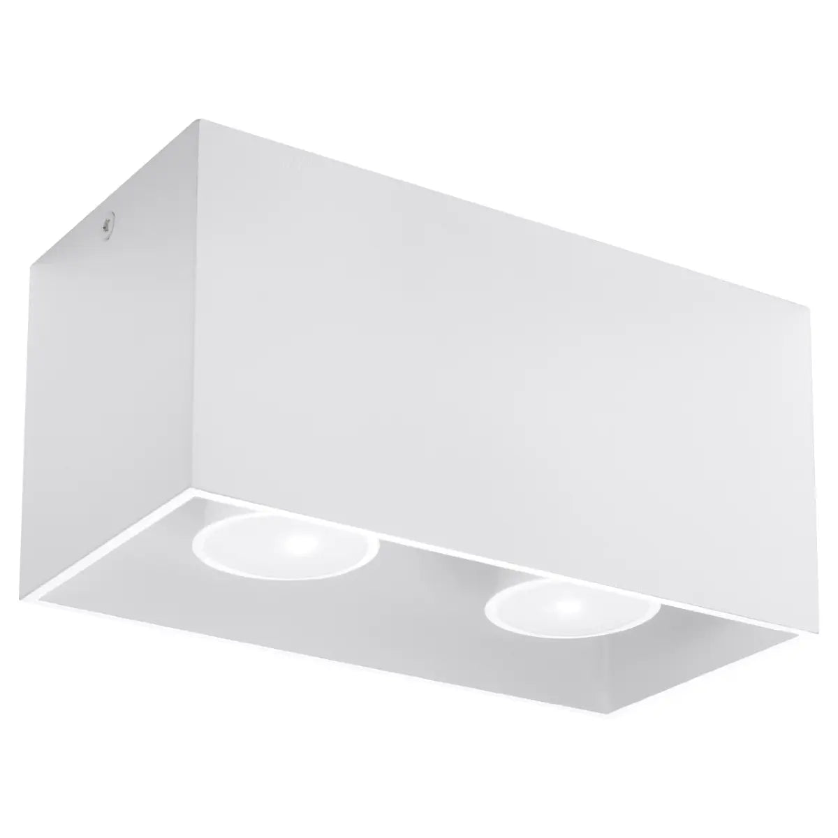 Deckenleuchte Square Box – Weiß & Aluminium