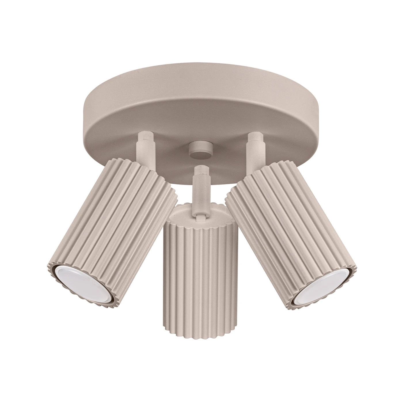 Plafondlamp Japandi 3P – Taupe & Aluminium