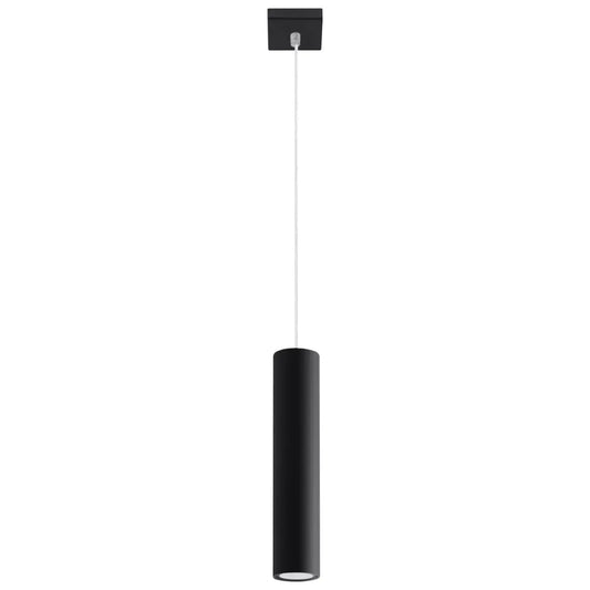 Hanglamp Tube Black 1 – Zwart & Staal