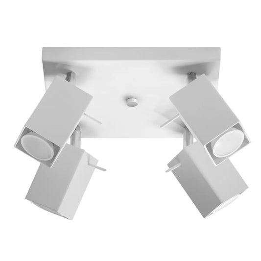 Plafondlamp Square 4S – Wit Staal