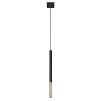 Hanglamp Matita 1 – Zwart & Goud & Staal