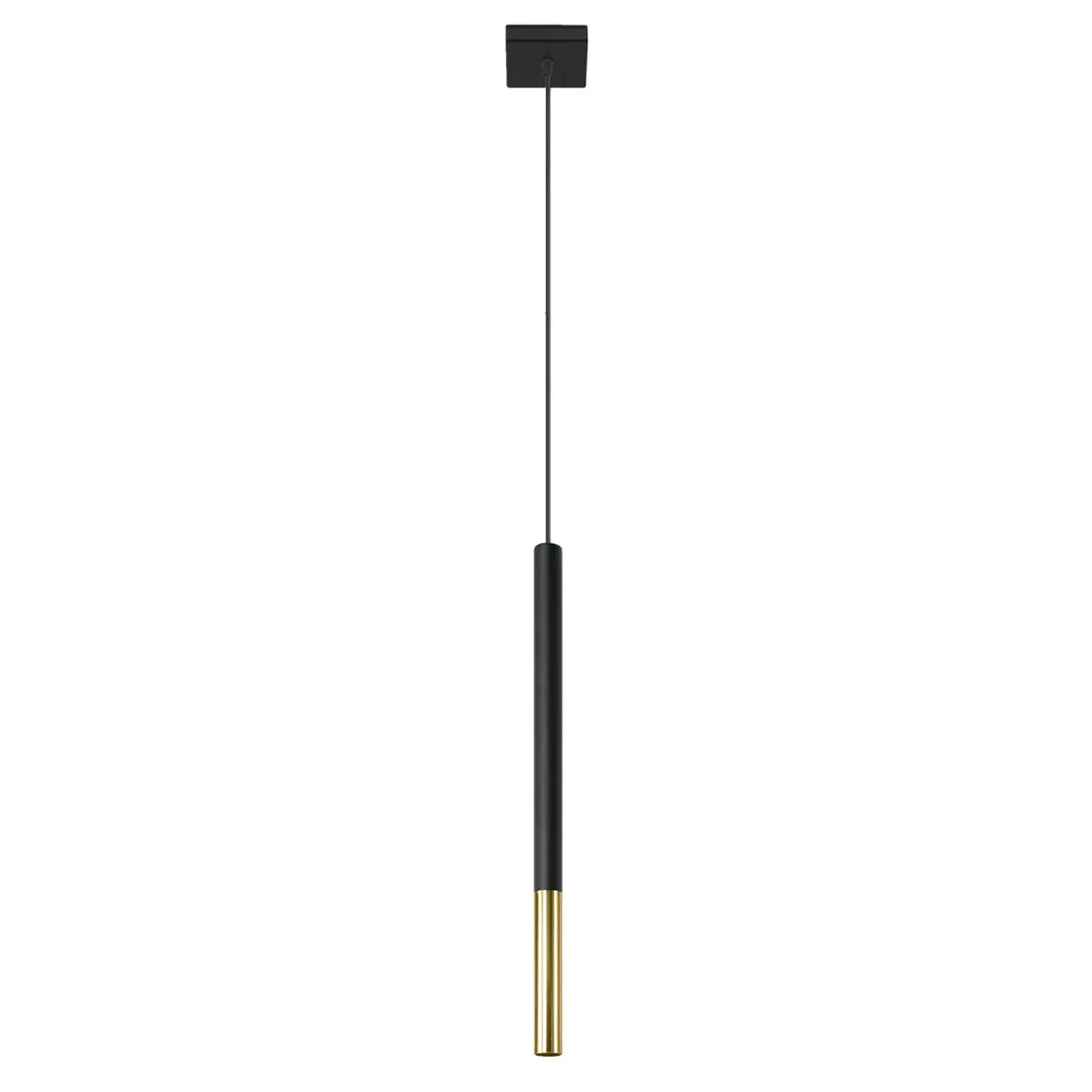 Hanglamp Matita 1 – Zwart & Goud & Staal