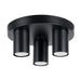 Deckenleuchte Tube 3R – Schwarz & Stahl