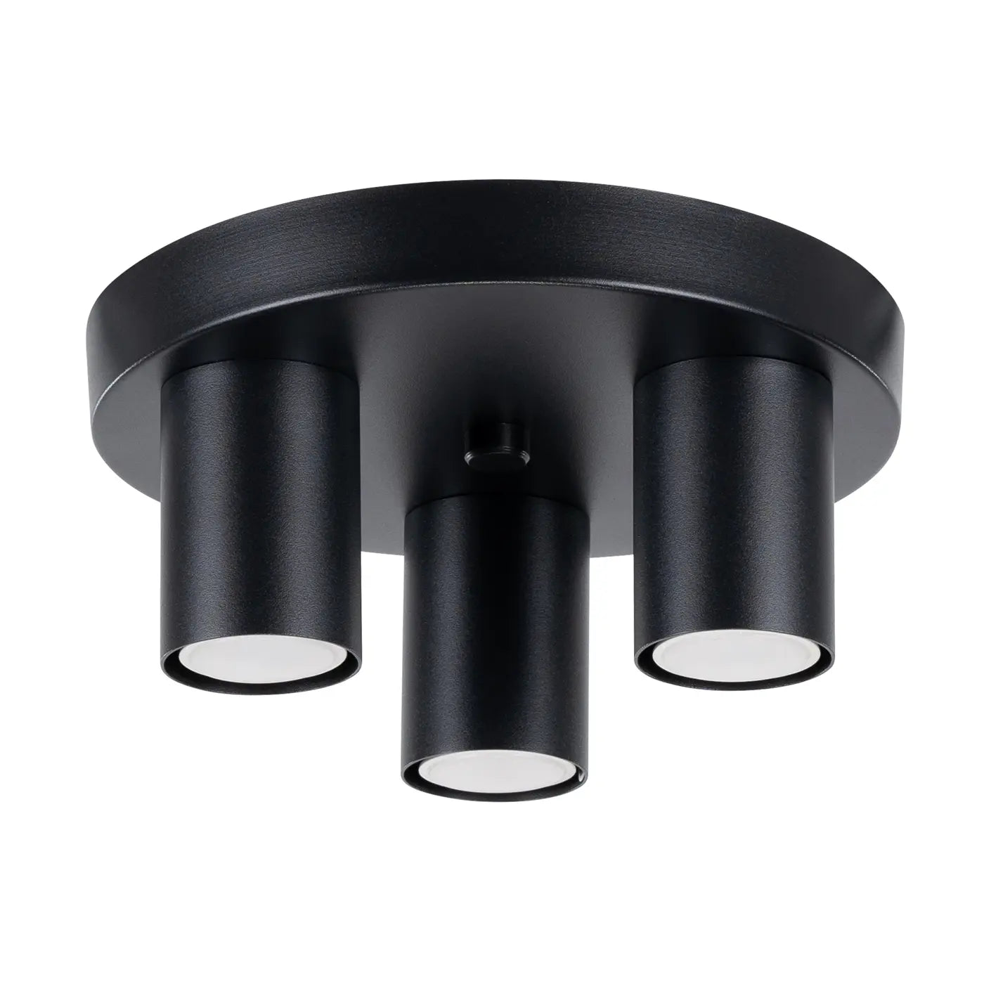 Deckenleuchte Tube 3R – Schwarz & Stahl