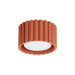 Deckenstrahler Japandi Single-XS – Oxid Rot & Aluminium