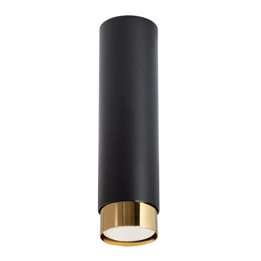 Plafondlamp Tube 2-Tone 22 – Zwart & Goud