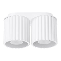 Spots Japandi Double – Wit & Aluminium