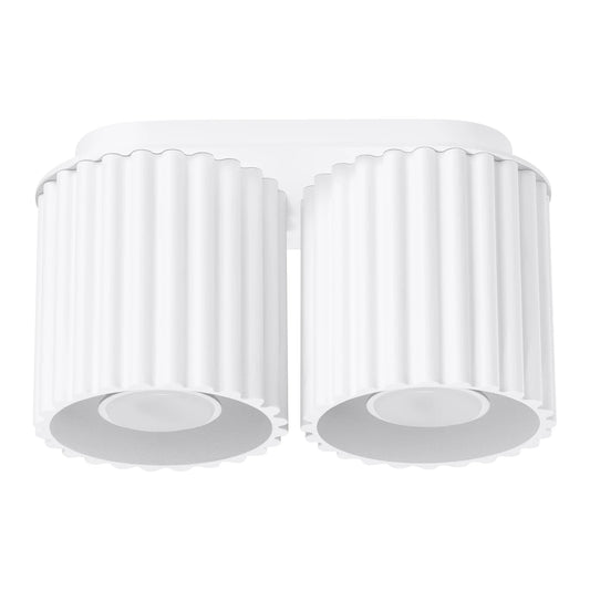 Spots Japandi Double – Wit & Aluminium