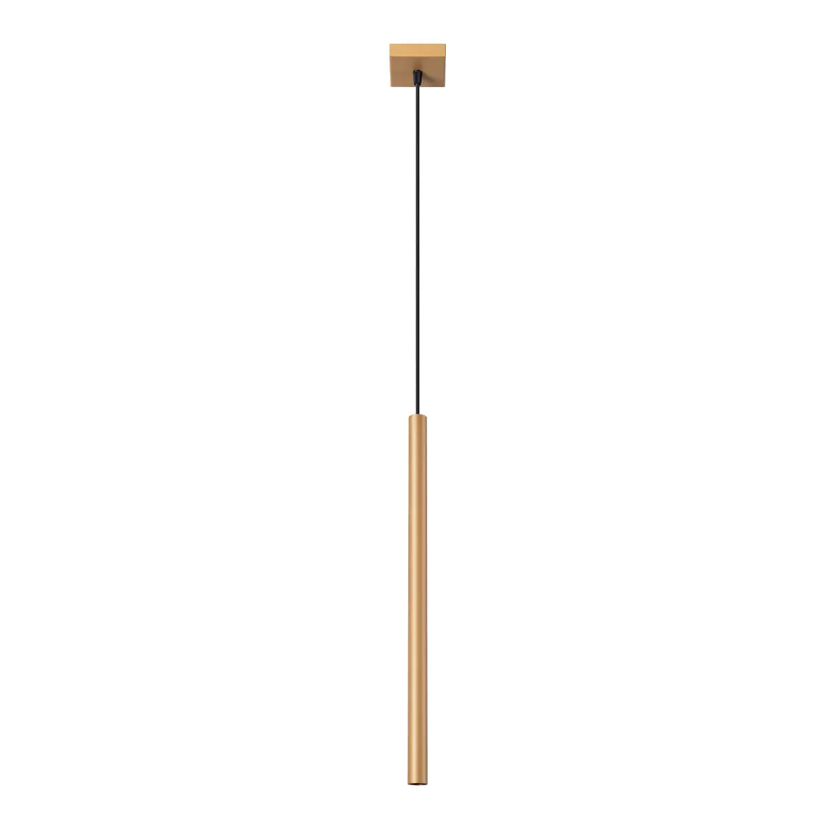 Pendelleuchte Matita 1 – Gold & Stahl