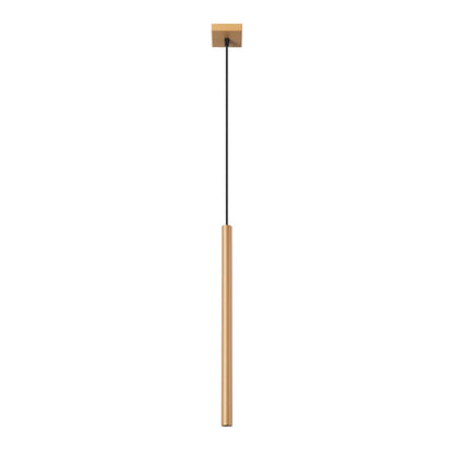 Pendelleuchte Matita 1 – Gold & Stahl