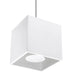 Hanglamp Square 1 – Wit Aluminium