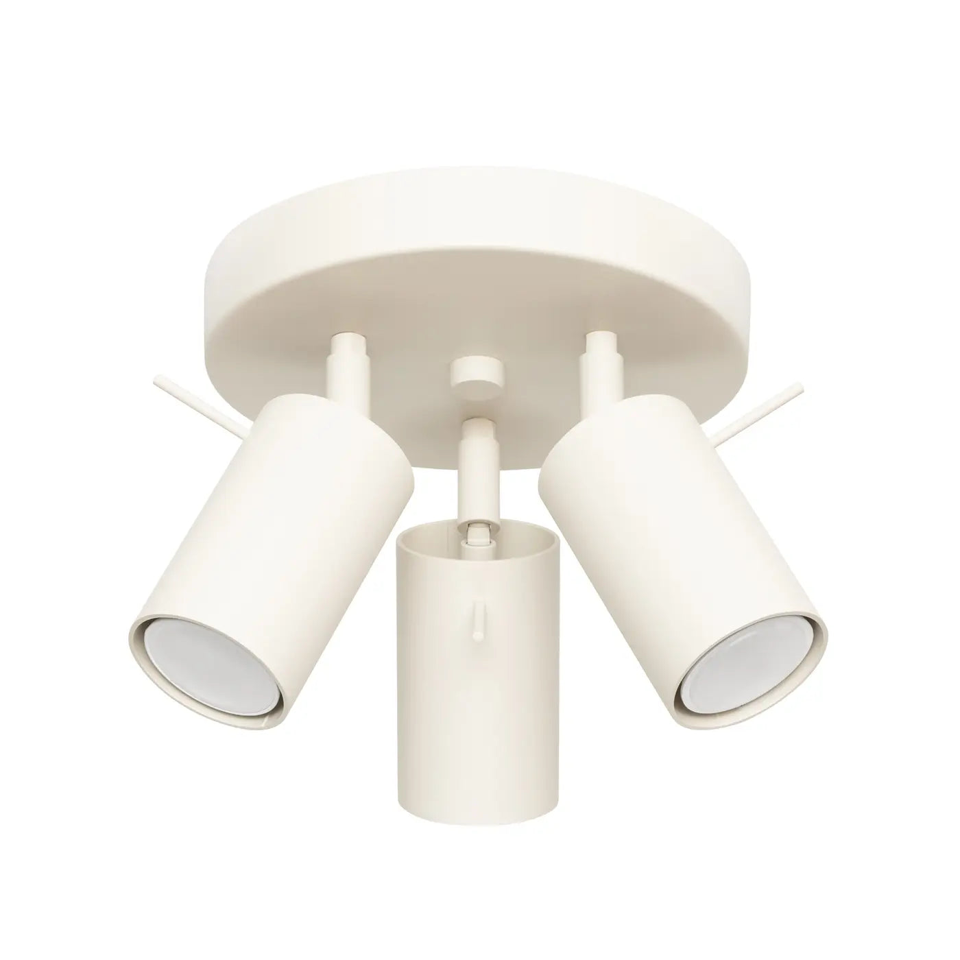 Plafondlamp Rondo 3R – Beige & Staal