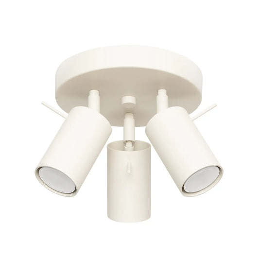 Plafondlamp Rondo 3R – Beige & Staal