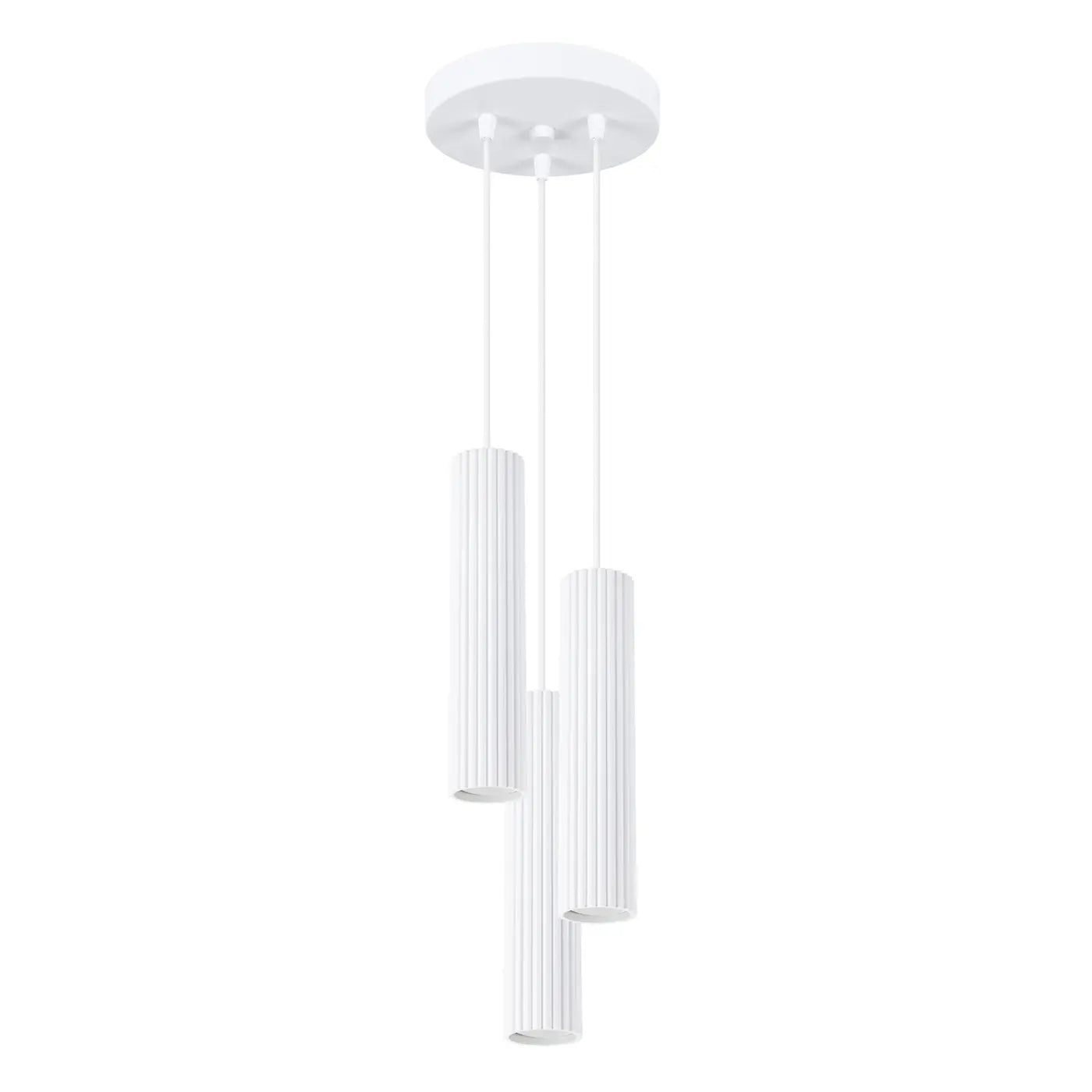 Hanglamp Japandi 3P – Wit Aluminium