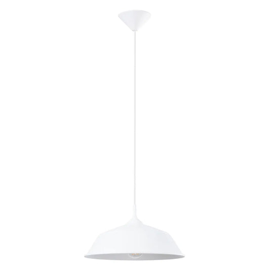 Hanglamp Diner 2 – Wit & Staal