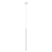 Pendelleuchte Candle 1 – Weiß & Stahl