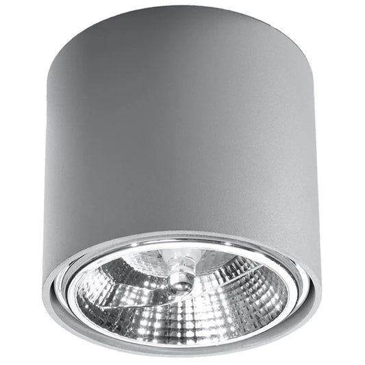 Plafondlamp Rondo Flash – Grijs & Aluminium