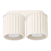 Spots Japandi Double – Beige & Aluminium