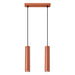 Hanglamp Tube 2 – Okerrood & Staal