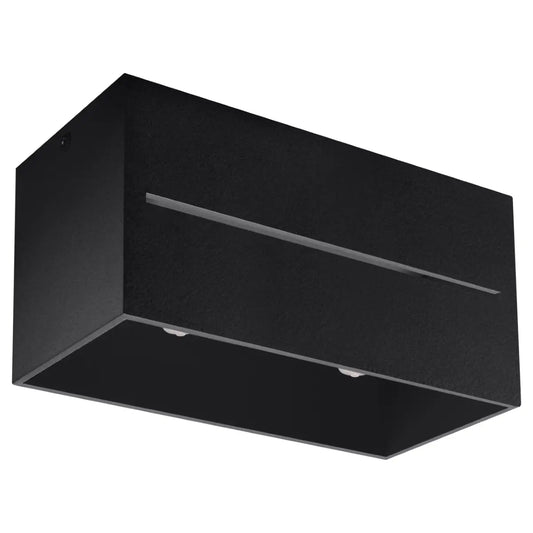 Deckenleuchte Square Box Line – Schwarz & Aluminium