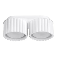 Spots Japandi Double-XS – Wit & Aluminium