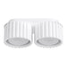 Spots Japandi Double-XS – Wit & Aluminium