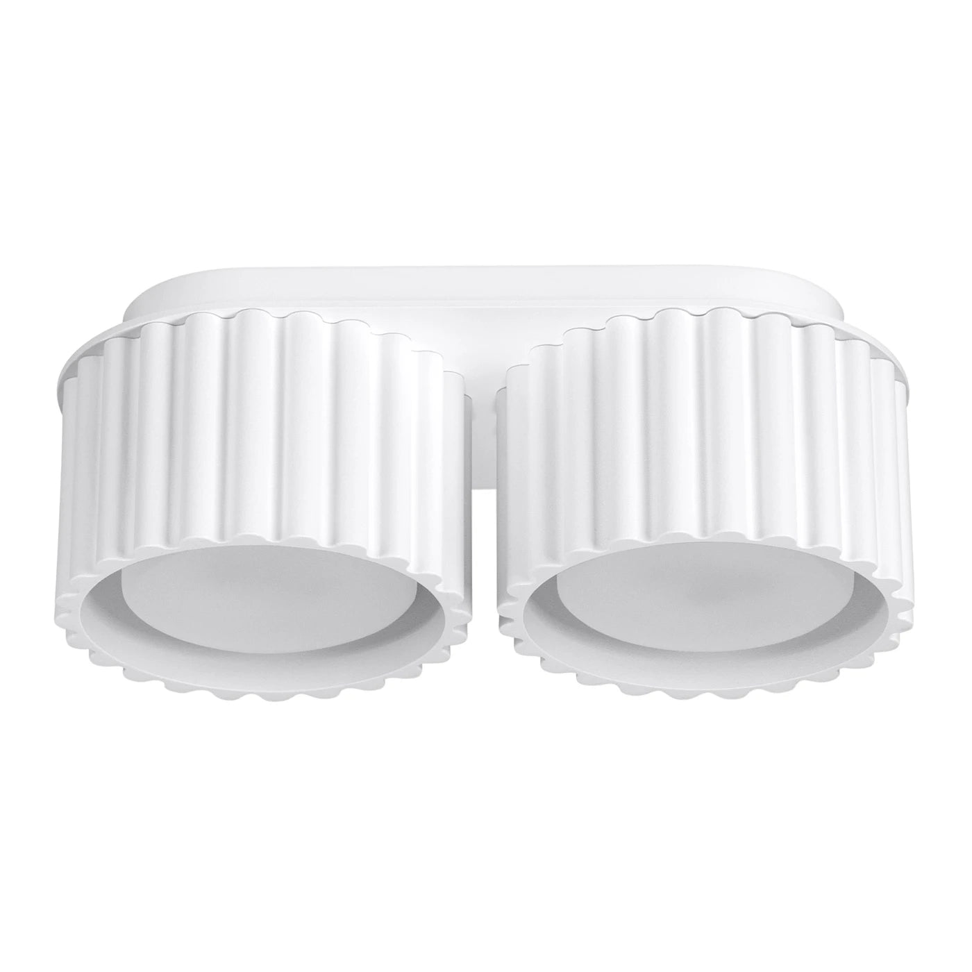 Spots Japandi Double-XS – Wit & Aluminium