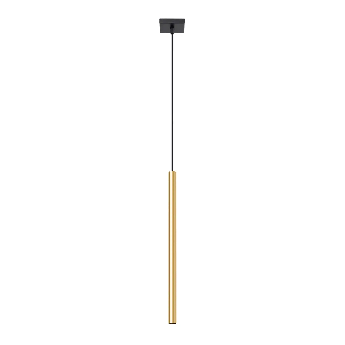 Pendelleuchte Matita 1 – Gold & Stahl