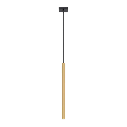 Pendelleuchte Matita 1 – Gold & Stahl