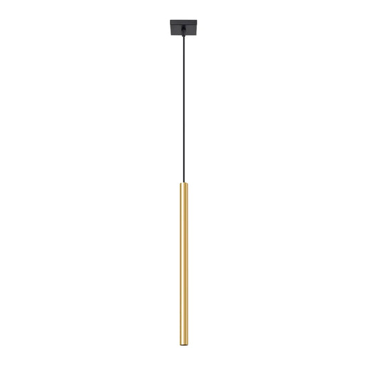Pendelleuchte Matita 1 – Gold & Stahl