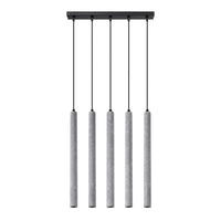 Hanglamp Slim Tube 5 – Grijs & Beton