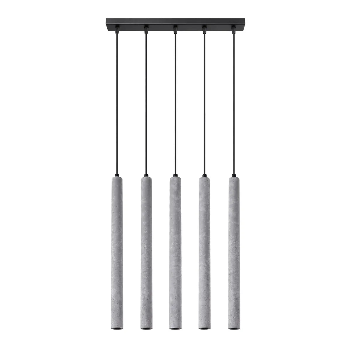 Hanglamp Slim Tube 5 – Grijs & Beton