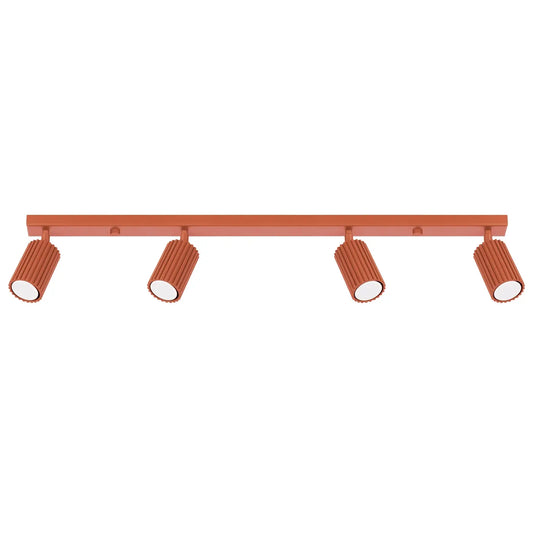 Plafondlamp Japandi 4 – Rood & Aluminium