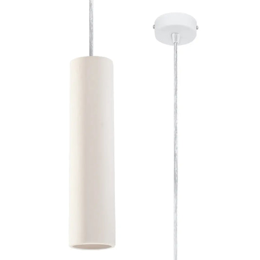 Hanglamp Tube – Wit & Keramiek