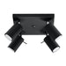 Plafondlamp Rondo 4S – Zwart Staal