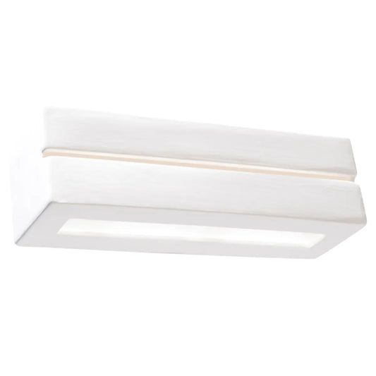 Wandlamp Line 2 – Wit Keramiek & Glas