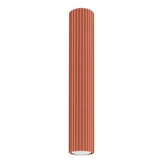 Deckenleuchte Japandi 40 – Oxidrot & Aluminium