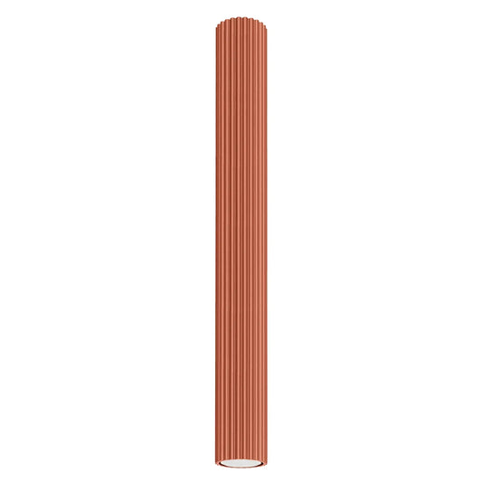Deckenleuchte Japandi 60 – Oxidrot & Aluminium