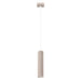 Pendelleuchte Japandi 1 – Taupe & Aluminium