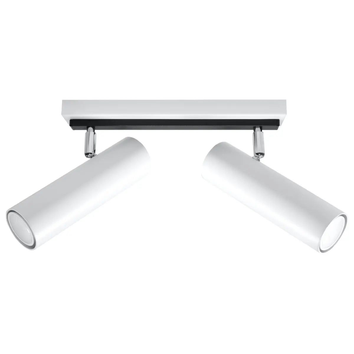 Plafondlamp Rondo Spot 2 – Wit & Staal