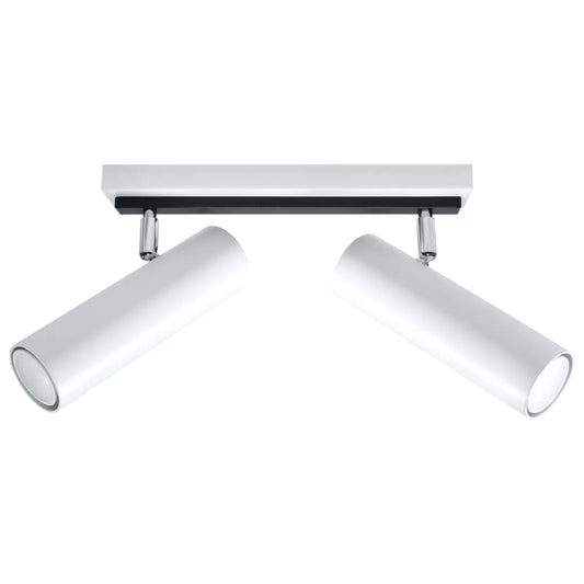 Plafondlamp Rondo Spot 2 – Wit & Staal