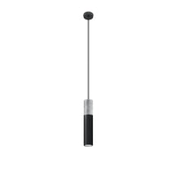 Hanglamp Tube Beton 1 – Zwart & Beton & Staal