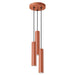 Hanglamp Tube 3P – Okerrood & Staal
