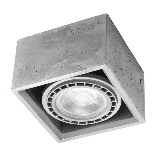 Deckenleuchte Square 3 – Grau & Beton